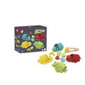 Didaktická hračka na triedenie Montessori Veľryby Whales Colour Matching Game Janod od 24 mes J08276