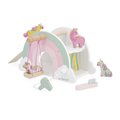 Drevený domček pre jednorožce Unicorn House Janod 5 doplnkov J08591