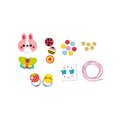 Sada na výrobu šperkov Drevené korálky Kvetinová záhrada Wooden Jewellery Flower Garden Atelier Janod na výrobu 4 kusov od 4 rokov J09130