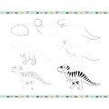 Kreatívna sada Kreslenie krok za krokom Dinosaury Fantasy Drawing Step by Step Janod 20 modelov od 6 rokov J09154