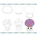 Kreatívna sada Kreslenie krok za krokom Drawings and Colourings with Glitter Markers Step by Step Janod s fixkami od 6 rokov J09157