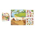Maxi kreatívna sada Prelepovateľné samolepky Dinosaury Repositionable Thick Stickers My Arts & Crafts Atelier Janod 30 nálepiek od 24 mes J09158
