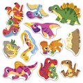 Maxi kreatívna sada Prelepovateľné samolepky Dinosaury Repositionable Thick Stickers My Arts & Crafts Atelier Janod 30 nálepiek od 24 mes J09158