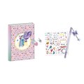 Midi kreatívna sada Tajný zápisník so zámkom Magické víly Secret Notebook Magic Fairies Atelier Janod s perom 96 strán od 7 rokov J09173