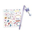 Midi kreatívna sada Tajný zápisník so zámkom Magické víly Secret Notebook Magic Fairies Atelier Janod s perom 96 strán od 7 rokov J09173