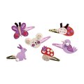 Sada na výrobu šperkov Sponky do vlasov Rozkvitnutá záhrada Glitter Hair Clips Flower Garden Atelier Janod na výrobu 6 kusov šperkov od 5 rokov J09179