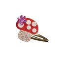 Sada na výrobu šperkov Sponky do vlasov Rozkvitnutá záhrada Glitter Hair Clips Flower Garden Atelier Janod na výrobu 6 kusov šperkov od 5 rokov J09179