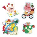 Veľké samolepky Jar Spring Big Stickers Janod 50 kusov od 18 mes J09187