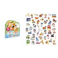 Veľké samolepky Farma Farm Animals Big Stickers Janod 50 kusov od 18 mes J09188
