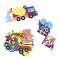 Veľké samolepky Dopravné prostriedky Fun Vehicles Big Stickers Janod 50 kusov od 18 mes J09191