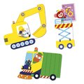 Veľké samolepky Dopravné prostriedky Fun Vehicles Big Stickers Janod 50 kusov od 18 mes J09191