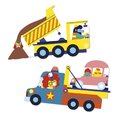 Veľké samolepky Dopravné prostriedky Fun Vehicles Big Stickers Janod 50 kusov od 18 mes J09191