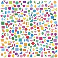 Samolepky Geometrické tvary Geometric Shapes Stickers Janod 300 kusov J09192