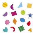 Samolepky Geometrické tvary Geometric Shapes Stickers Janod 300 kusov J09192
