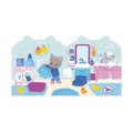 Kniha samolepiek Dom The House Stickers Book Janod 7 predlôh od 18 mes J09197
