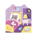 Kniha samolepiek Dom The House Stickers Book Janod 7 predlôh od 18 mes J09197