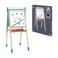 Drevená magnetická tabuľa Scalable Magnetic Board Janod obojstranná polohovateľná mentolová 22 doplnkov J09625