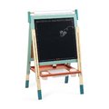 Drevená magnetická tabuľa Scalable Magnetic Board Janod obojstranná polohovateľná mentolová 22 doplnkov J09625