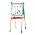 Drevená magnetická tabuľa Scalable Magnetic Board Janod obojstranná polohovateľná mentolová 22 doplnkov J09625