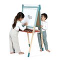 Drevená magnetická tabuľa Scalable Magnetic Board Janod obojstranná polohovateľná mentolová 22 doplnkov J09625