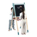 Drevená magnetická tabuľa Scalable Magnetic Board Janod obojstranná polohovateľná mentolová 22 doplnkov J09625