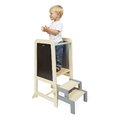 Drevená učiaca veža 3v1 Learning Table Janod so schodíkmi a tabuľou od 18 mes J09640