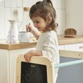Drevená učiaca veža 3v1 Learning Table Janod so schodíkmi a tabuľou od 18 mes J09640