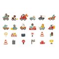 Drevené magnetky Autá Car Magnets Janod 24 kusov od 24 mes J09641
