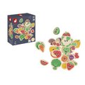 Drevené magnetky Ovocie a zelenina Fruit & Vegetable Magnets Janod 24 kusov od 24 mes J09648