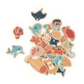 Drevené magnetky Morský svet Sea Life Magnets Janod 24 kusov od 24 mes J09649