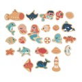 Drevené magnetky Morský svet Sea Life Magnets Janod 24 kusov od 24 mes J09649