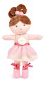 Bábika baletka My Ballerina Doll White Jolijou 25 cm s ružovou sukničkou z jemného textilu od 12 mes