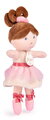 Bábika baletka My Ballerina Doll White Jolijou 20 cm s ružovou sukničkou z jemného textilu od 12 mes JJ6059