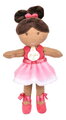 Bábika baletka My Ballerina Doll Pink Jolijou 25 cm s ružovou sukničkou z jemného textilu od 12 mes