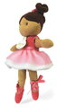 Bábika baletka My Ballerina Doll Pink Jolijou 20 cm s ružovou sukničkou z jemného textilu od 12 mes JJ6060