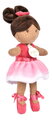 Bábika baletka My Ballerina Doll Pink Jolijou 20 cm s ružovou sukničkou z jemného textilu od 12 mes JJ6060