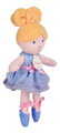 Bábika baletka My Ballerina Doll Blue Jolijou 20 cm s modrou sukničkou z jemného textilu od 12 mes JJ6061