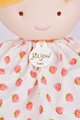 Bábika Strawberry Pretty Jolijou 28 cm s blond vláskami vo vzorovaných šatách od 0 mes JJ6064