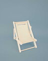 Drevená plážová stolička pre bábiky Folding Deckchair My little furniture Jolijou pre bábiky a plyšové hračky s veľkosťou 35 cm JJ6071