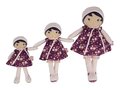 Bábika pre bábätká Violette Doll Tendresse Kaloo 25 cm vo fialových šatách z jemného textilu od 0 mes