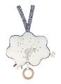 Textilná hracia skrinka Obláčik Twinkle Twinkle Little Star Musical Fabric Box Petites Chansons Kaloo s dreveným krúžkom sivá od 0 mes