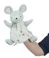 Plyšová myška bábkové divadlo Mouse Doudou Puppet Petites Chansons Kaloo zelená 24 cm z jemného plyšu od 0 mes