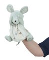 Plyšová myška bábkové divadlo Mouse Doudou Puppet Petites Chansons Kaloo zelená 24 cm z jemného plyšu od 0 mes