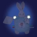 Plyšová loutka-zajíček na mazlení Imagine Doudou Kaloo světélkující 20 cm modrý od 0 měsíců
