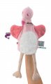 Plyšový plameniak bábkové divadlo Nopnop-Rose Flamingo Doudou Kaloo 25 cm pre najmenších