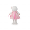 Bábika pre bábätká Rose K Tendresse Kaloo 25 cm v pásikavých šatách z jemného textilu v darčekovom balení od 0 mes