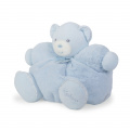 Plyšový medvedík Perle-Chubby Bear Kaloo s hrkálkou 30 cm v darčekovom balení pre najmenších modrý
