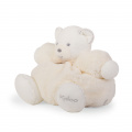 Plyšový medvedík Perle-Chubby Bear Kaloo s hrkálkou 30 cm v darčekovom balení pre najmenších krémový