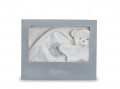 Osuška s kapucňou pre najmenších Perle-Bath Kaloo so žinkou biela od 0 mesiacov
