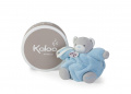 Plyšový medvedík Plume-P'tit Ours Ciel Musical Kaloo spievajúci 18 cm v darčekovom balení pre najmenších modrý